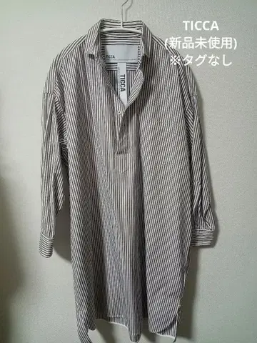 [ 미사용 새상품 ] TICCA(티카) 스퀘어 빅 롱 셔츠 풀오버