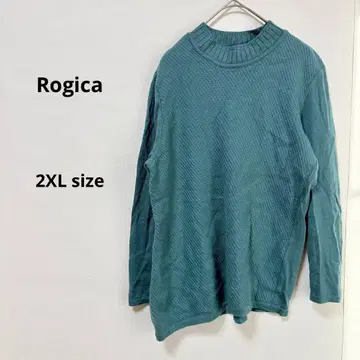 Rogica 로지카 하이넥 스웨터 2XL 울 절개 디자인