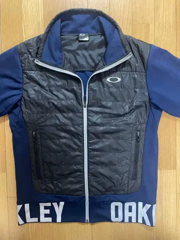 OAKLEY 골프 패딩 자켓 남성용 L 네이비 스트레치 집업