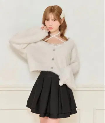 apres jour 샤기 니트 앙상블