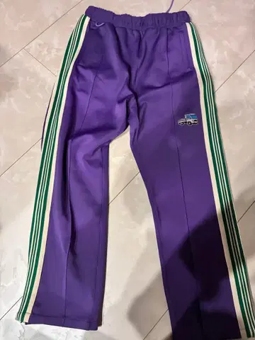 펑크 드렁커스 퍼플 사이드 스트라이프 팬츠