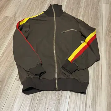 80s 독일군 트랙 자켓 저리 브라운 M 사이즈