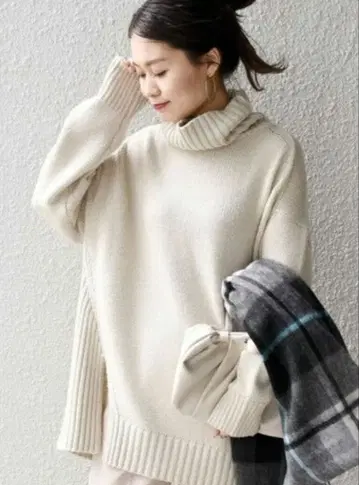 SHIPS 사이드 슬릿 터틀 풀오버