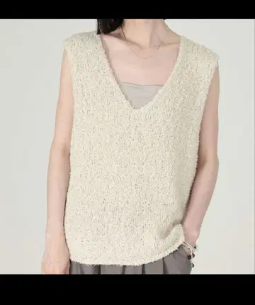 BABYLONE 트위드 니트 베스트