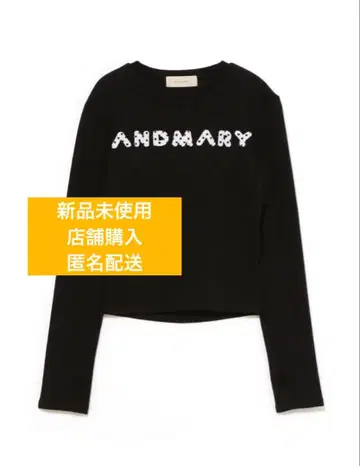 andmary Mary logo pattern tops