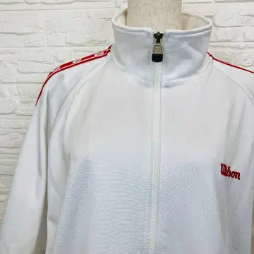[ 004422 ] 윌슨 트랙 자켓 화이트 레드 라인 S~M