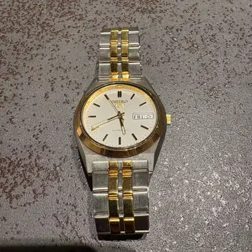 SEIKO 자동 와인딩 시계 실버 골드 90년대
