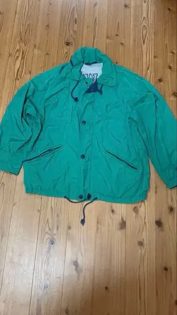 마운틴 파카 TALON 지퍼 그린 더블 지퍼 드로 코드