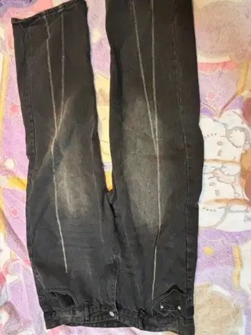 블랙 데님 팬츠 XL MGE ZOZOTOWN