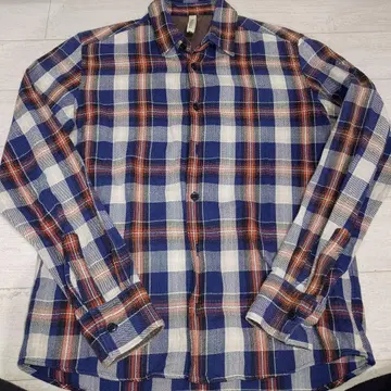 MANUALALPHABET 네이비 오렌지 체크