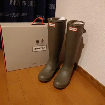 새상품 HUNTER 오리지널 톨 올리브 장화