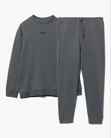 BAKUNE 맨투맨 상하의 세트 XL 다크 그레이