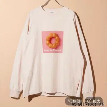 택 포함 새상품 [ 미스터 도넛 x 레프심 ] 사진 론T