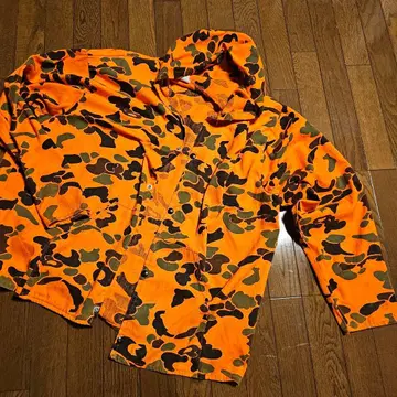 sno king 카모플라주 자켓 오렌지 빈티지