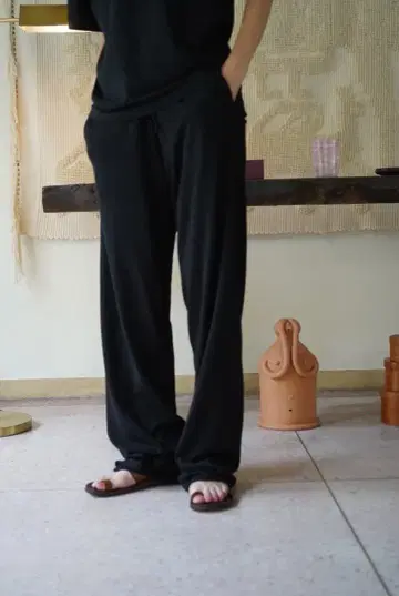 새상품 extreme cashmere 익스트림 캐시미어 팬츠 블랙