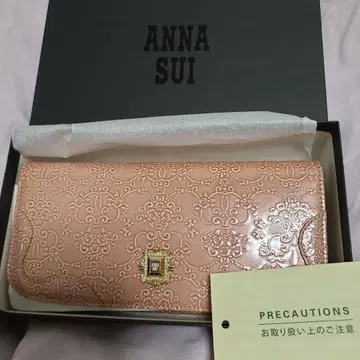 미사용 ANNA SUI 핑크 장지갑 루미