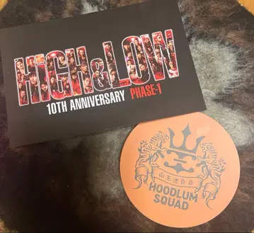 HiGH&LOW 콜라보 카페 산노 연합회 코스터 & 엽서 하이앤로우