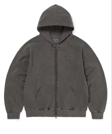 thisisneverthat 차콜 그레이 풀 집업 후드티