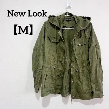 New Look 후드 부착 밀리터리 자켓 M