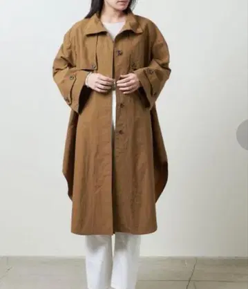 MARW UNITED ARROWS 스탠드 카라 롱 코트