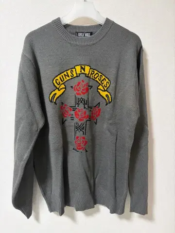 GUNS N' ROSES 그레이 스웨터 L 사이즈