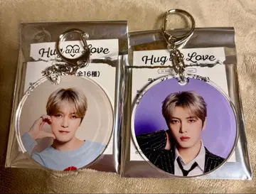 재중 JX 팬미팅 랜덤 복권 아크릴 키링 2개 세트