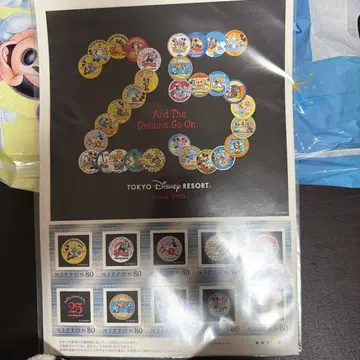 디즈니 25주년 기념 우표