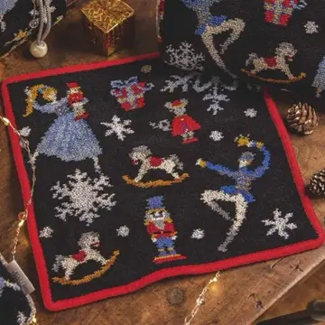 미사용 새상품 페이러 카스바노 제트 타월 손수건 호두까기 인형