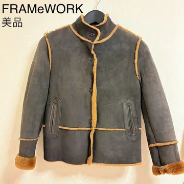 FRAMeWORK 베이크루즈 아우터 리얼 무스탕 자켓 코트