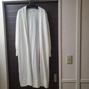 PLST 플라스테 리본 벨트 코튼 롱 가디건 Theory 띠어리