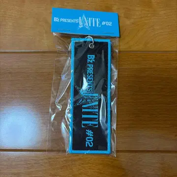 B'z UNITE #02 플라이트 택 키링 블루