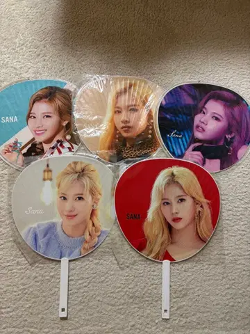 TWICE SANA 부채 5개 세트