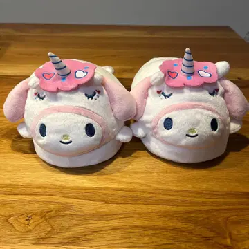 [인기] 슈가후와 카루세루 봉제 인형 슬리퍼 마이멜로디 산리오