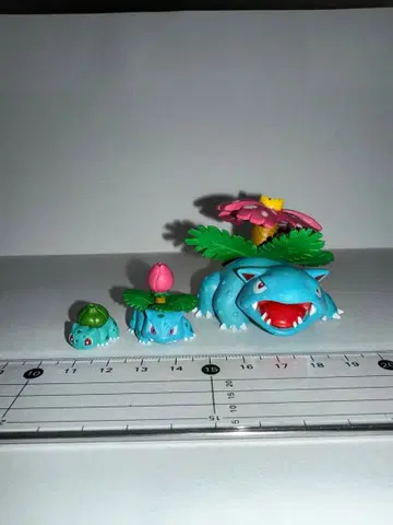 이상해씨 이상해풀 이상해꽃 3체 세트 입체 포켓몬 도감