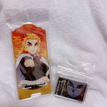 귀멸의 칼날 명언 미니 아크릴 블록 렌고쿠 쿄쥬로