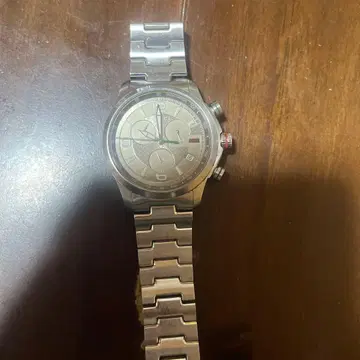 크로노그래프 실버 스테인리스 시계