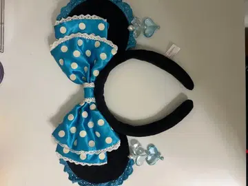 디즈니 도트 리본 머리띠