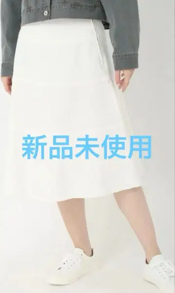 STRAWBERRY-FIELDS 데님 플레어 스커트