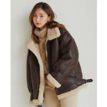 RANDEBOO 무스탕 보아 코트 size:1