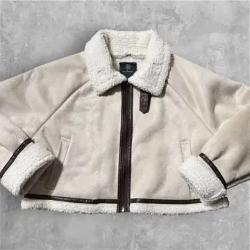 무스탕 코트 Wcloset 숏 기장 아이보리