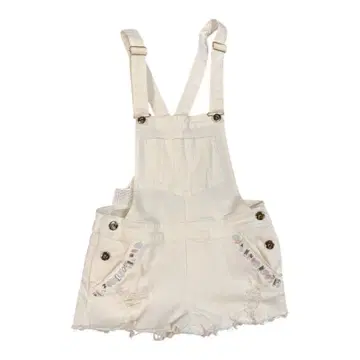 DaTuRa 화이트 숏 오버롤