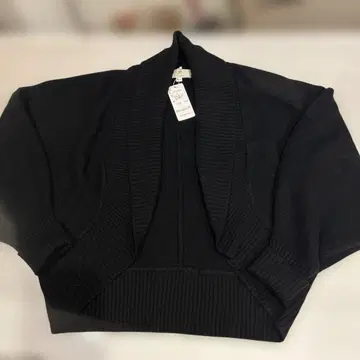 [새상품] 캐시미어 가디건 블랙 M~LL