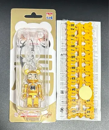 BE@RBRICK 달마 스트랩 금 도금 소라마치