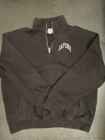 GAP 하프 지퍼 M 블랙