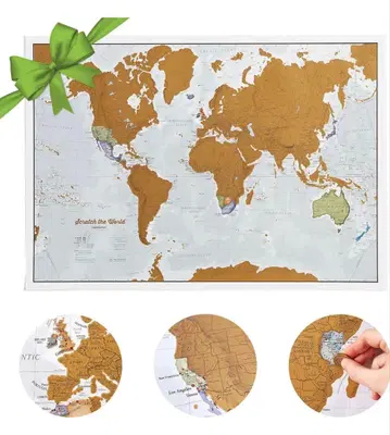 스크래치 맵 세계 지도