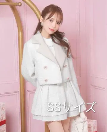 미셸 마카롱 트위드 자켓 SS 사이즈