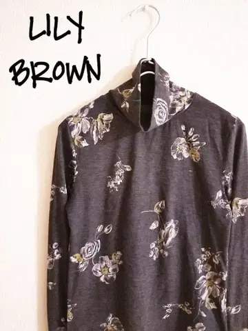 D221727 LILY BROWN 꽃무늬 긴팔 티셔츠