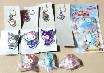 산리오 아크릴 브로치 롤리팝 캔디 참 굿즈 세트