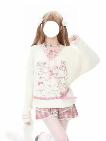 헬로키티 니트 스웨터 M 사이즈