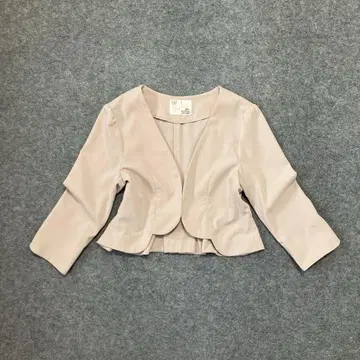 [ 새상품급 ] 포멀 자켓 백리본 프릴 베이지 결혼식 2차 모임